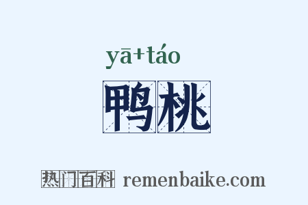 鸭桃是什么意思的图片